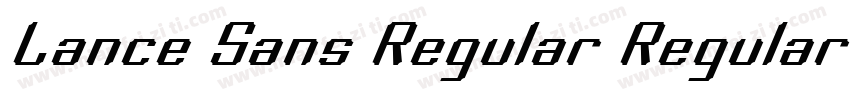 Lance Sans Regular Regular字体转换